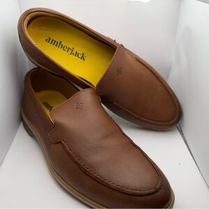 AmberJack brown the loafer worn once 10.5